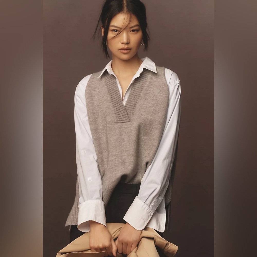 NWT Size One Size - Anthropologie V neck Sweater Vest